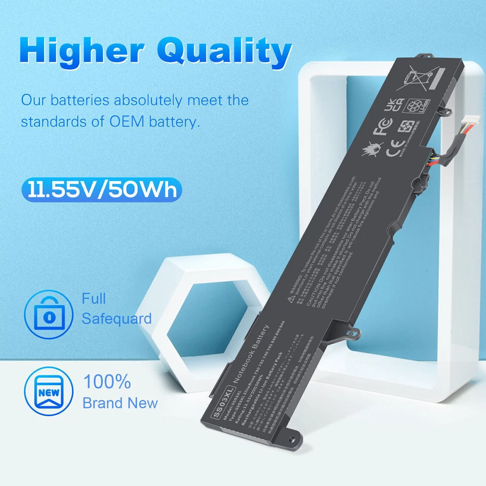 Лот SS03XL 933321-855 аккумулятор для HP EliteBook 735 745 830 840 G5 G6 932823-171  - Изображение 2 из 4