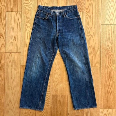 Sugar Cane 14oz W30 Selvedge Straight Denim Jeans Indigo Blue Made In Japan