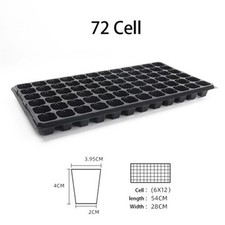 72 Cell Nursery Seed Starter Tray for Vegetab...