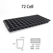 72 Cell Nursery Seed Starter Tray for Vegetables Flowers Seed Germination