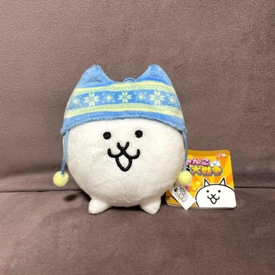 The Battle Cats Winter Style Mascot Plush Keychain H8×W8×D7cm Cat Ver.