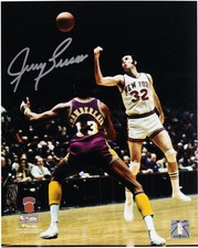 Jerry Lucas New York Knicks Signed 8