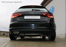  Racing-Sportauspuffanlage ab Kat Audi A3 8V Sportback 1.4 2x88x74mm oval