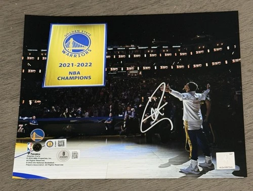 Stephen Curry Autographed Golden State Warriors 8x10 Signed Photo USASM BAS LOA