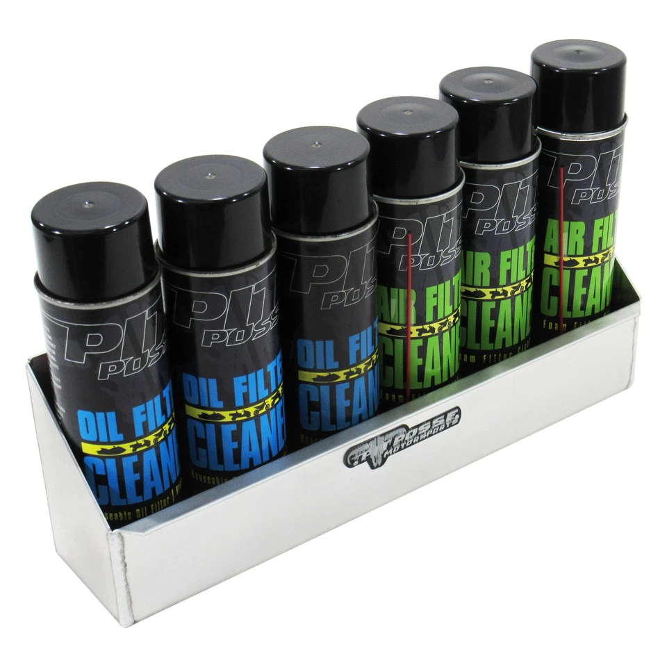 Pit Posse Aluminio 6 Latas de Aerosol Almacenamiento Estante Organizador Estante Garaje Remolque EE. UU. Foto 3 de 4