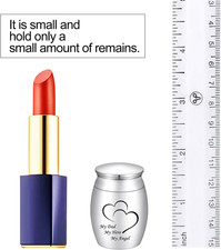 Small Keepsake Urn for Human Ashes Mini Cremation Urns for Ashes Stainless Steel