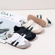 Baby Infant Classic Canvas Baby Shoes Boy Girl Soft Sole Size 1 3 0-18 Months