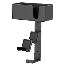 4-In-1 Wall Mount Holder Dual Game Controller Headphone Hanger with Anti-Slip Pa