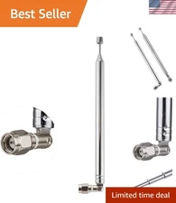 Compact 73.5cm SMA Male Telescopic Antenna - Enhance Your TV & Radio Experience