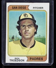 Rich Troedson 1974 Topps #77 San Diego Variation Rookie