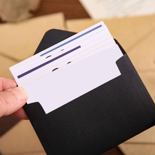 20Pcs Vintage Envelopes 4x2.76Inch Small Folding Envelopes Invitation Envelope