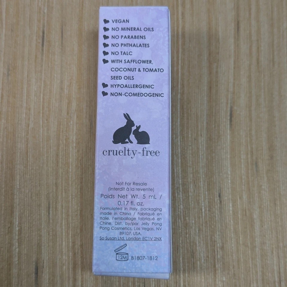 Óleo labial Jelly Pong Pong melancia cor-infundida hidratante vegano crueldade livre - Imagem 3 de 4