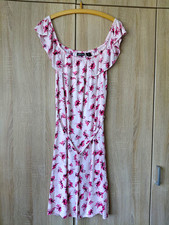 Damen Sommerkleid Midi Gr. 40 rosa/pink mit B...