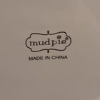 Mud Pie White Glossy Ceramic Round Bowl "Get it while it's hot" — photo 2