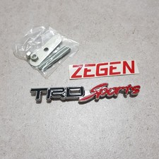 Trd Style Sports Front Grille Emblem Badge Stainless Steel 13.5x2cm Mounting Trd Style Sports Front Grille Emblem Badge Stainless Steel 13.5x2cm Mounting