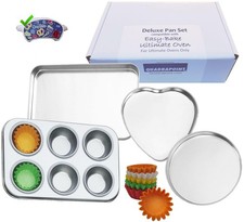 Deluxe Pan Set Compatible with Easy Bake Ultimate Oven  Includes 60 Cupcake ...