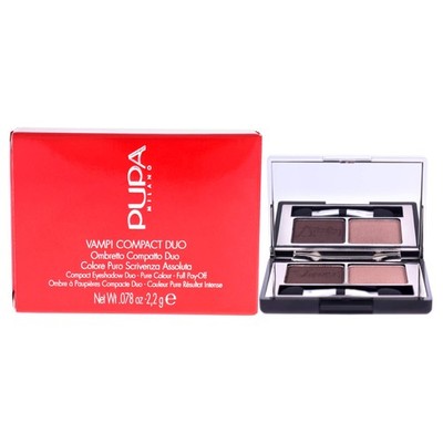 Vamp! Compact Duo Eyeshadow 004 Bronze Amber, Adjustable Coverage, 0.078 Oz