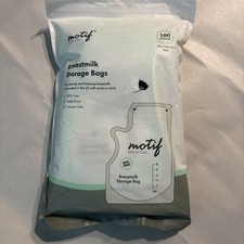 Motif Medical Breast Milk Storage Bags 8oz Single Use Bags 100 count BPA-Free