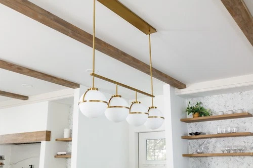 Hinkley Lighting 39675 Hollis 4 Light 42"W Linear Chandelier - Black - Picture 2 of 5