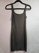 NWOT PrettyLittleThing Ribbed Scoop Neck Bodycon Dress Womens 2 Party Mini Dress