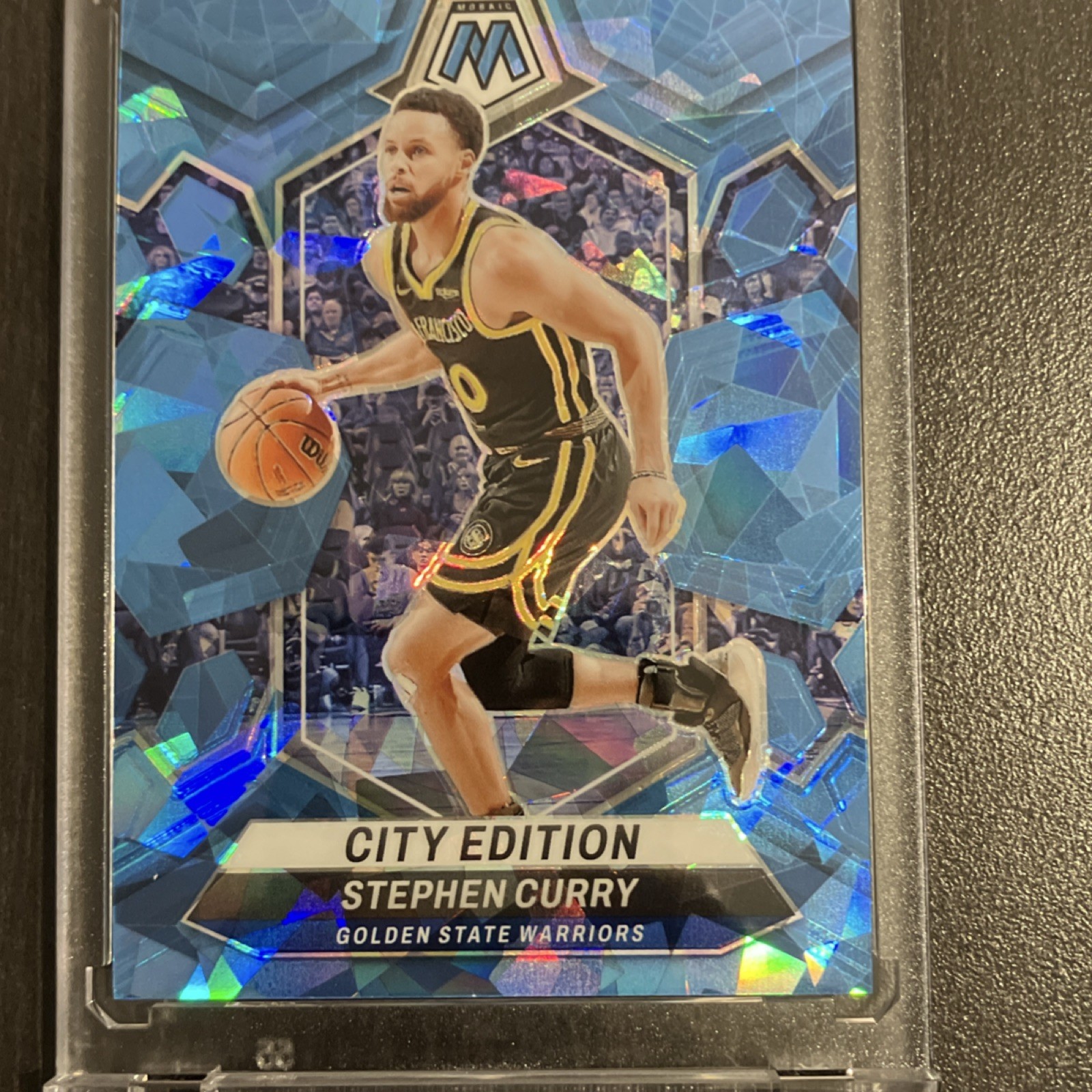 2023-24 Panini Mosaic City Edition Stephen Curry Ice Prizm /125 #276 Warriors
