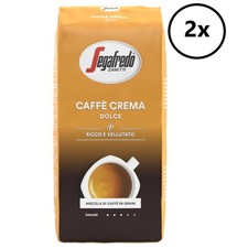 2x Segafredo Caffè Crema Dolce ganze Kaffeebohnen 1kg samtig, Arabica Robusta