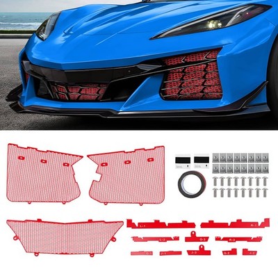 Front Inlets Radiators Grille Guards For Corvette C8 Z06 E-RAY 2023-2025 Coupe