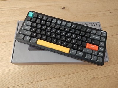 NuPhy Halo 75 IO V2 Kabellose Mechanische Tastatur QWERTY Black  [Mint linear]