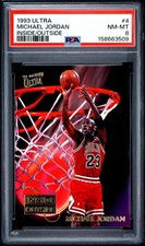1993 Fleer Ultra Michael Jordan Inside/Outside card# 4 PSA 8 NM-MT *NEW SLAB*