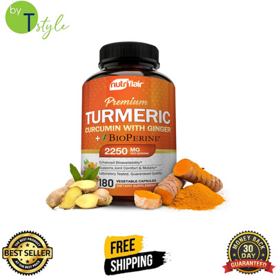 Turmeric curcumin with ginger  Black Pepper for Enhanced Absorption New