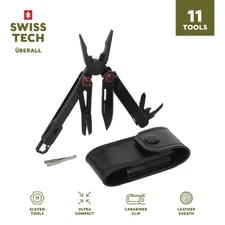 Swiss Tech Uberall 11-in-1 Folding Mini Multi-Tool Ultra Compact