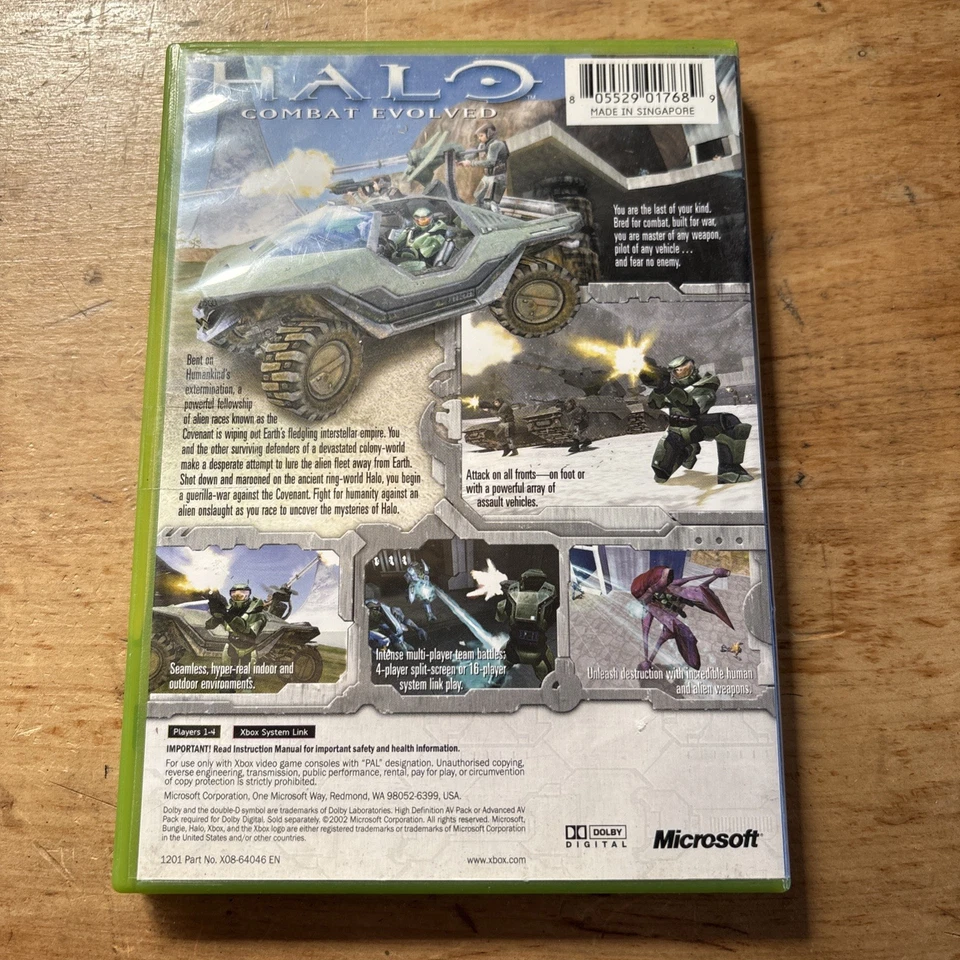 Halo Combat Evolved Microsoft Original Xbox Video Game Free Post - image 2 of 4