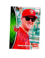 Thomas Eshelman 2025 Fort Wayne Tincaps signed autograph baseball card e