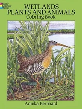 Wetlands Plants and Animals Coloring Book by 