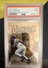 1997 Topps Finest - Rare - Gold Raul Mondesi #328 Embossed PSA 9 MINT POP 4