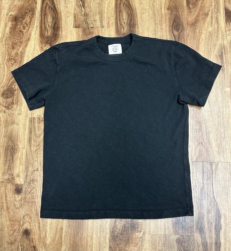 Buck Mason Hemd Herren M schwarz Field Spec Baumwolle Heavy Tee Kurzarm Stretch