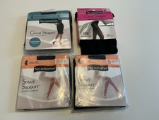 Lot of 4 New No Nonsense Size D Great Shapes/Smart Support Pantyhose  Tights