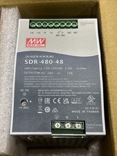 MEAN WELL SDR-480-48 480W 48V 10A Enclosed Industrial Power Supply New
