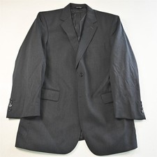 Jos. A Bank 43L Charcoal Gray 100 Wool Mens Blazer Suit Jacket Sport Coat
