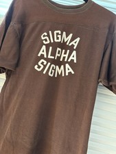 Rare Vintage 60  s/70s Champion Products Inc Jersey Large Sigma Alpha Sorority