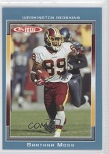 2006 Topps Total Total Blue Santana Moss #422 0b6