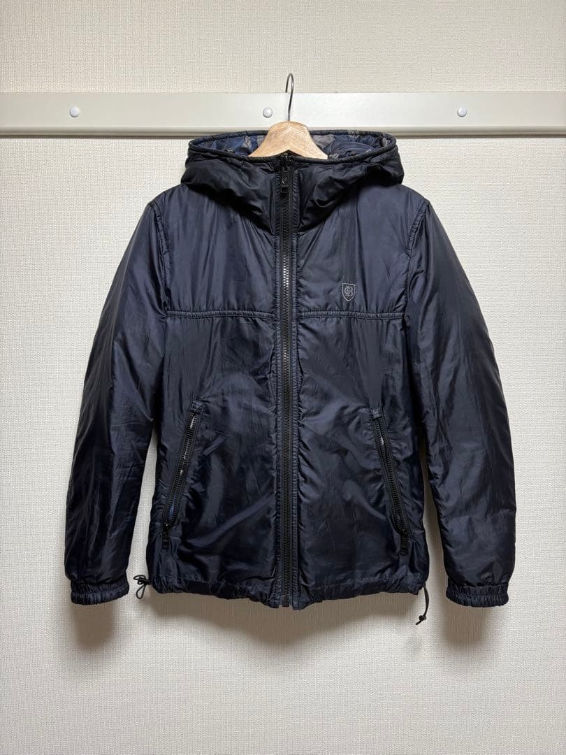BURBERRY BLACK LABEL Reversible Down Jacket Size M From Japan thumbnail 12