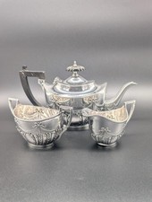 1906 Birmingham Sterling Silver Bachelor's Tea Set by Henry Matthews