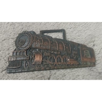 Vtg Steam Locomotive Train Engine Watch Fob Railroad Rock Island Line 5115 NOS