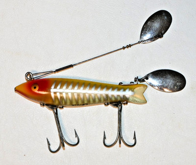 Купить heddon dowagiac expert red head fishing lure rare
