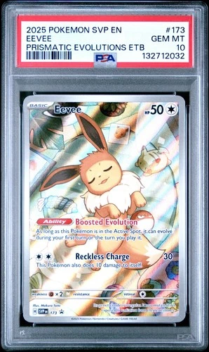 PSA 10 Eevee ETB Promo 173 Prismatic Evolutions!!