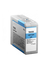 Epson T850 UltraChrome HD 80 mL Light Cyan Ink Cartridge T850500 