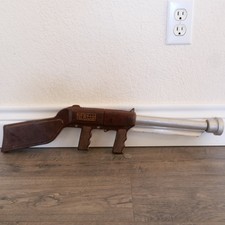 Vintage 1950s Newell Airfire Toy Gun Ping Pong Sub-Machine Gun Made In USA
