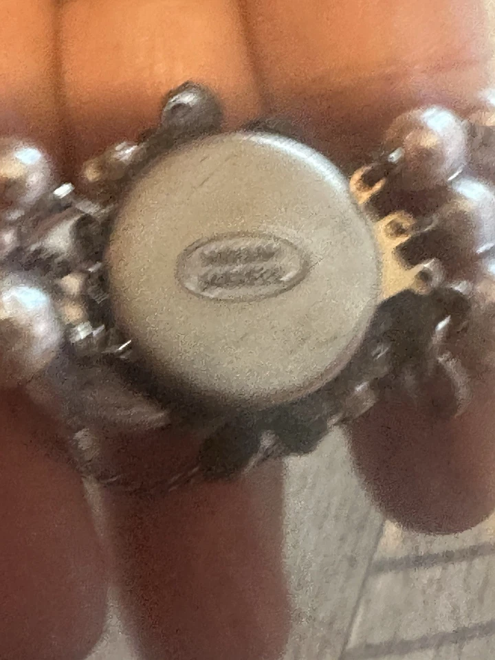 老式签名 MIRIAM HASKELL 三股巴洛克风格仿珍珠手链 — 第 2/4 张图片