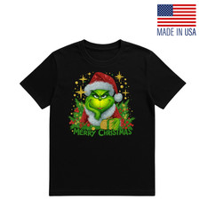 Merry Christmas Grinch Xmas T-Shirt Funny Christmas Tee Shirt Grinchmas Unisex